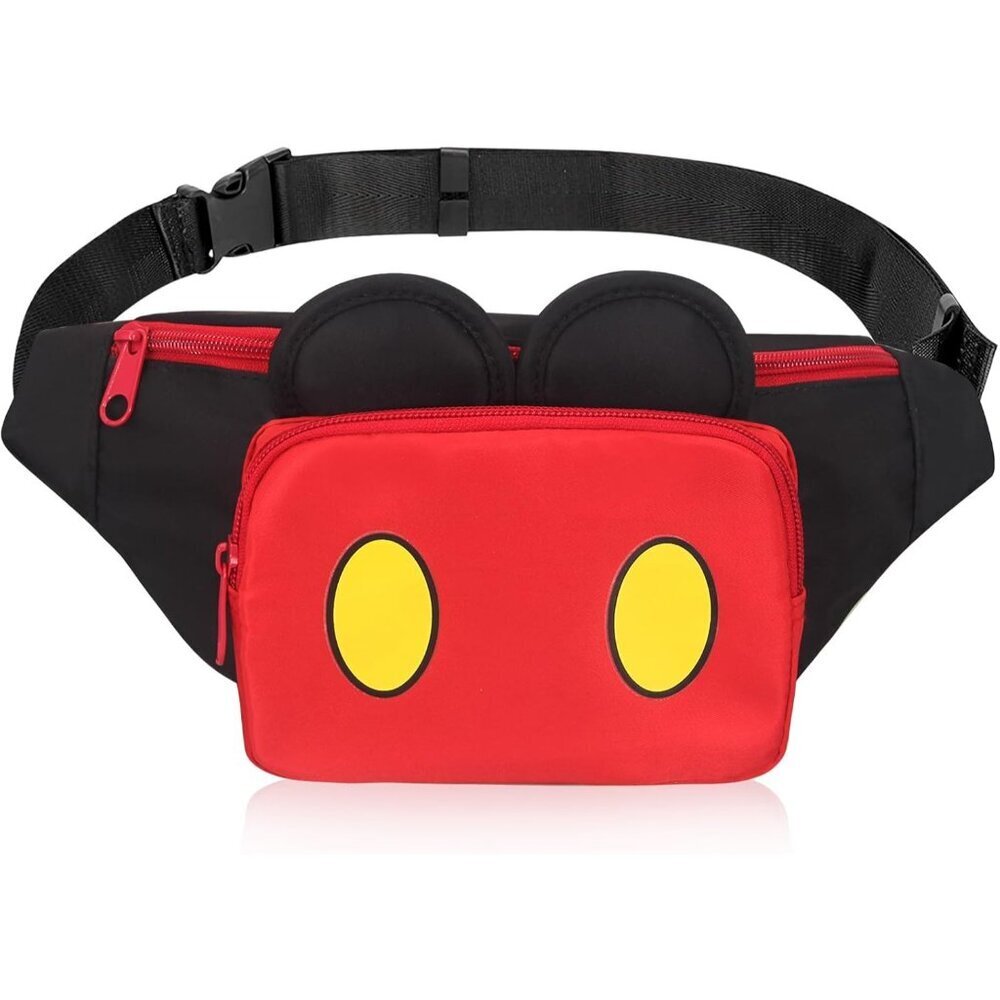 Fanny Pack Womens Girls Travel Crossbody Bag Kids Large Mickey Waist Pack